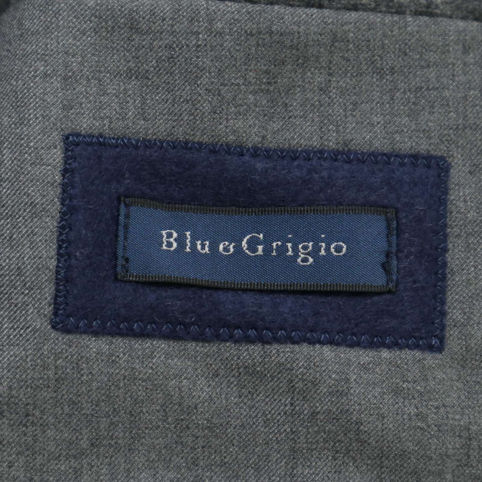 Blu e Grigio ブルーエグリージオ ウール アンゴラ混☆ ダイヤ柄 