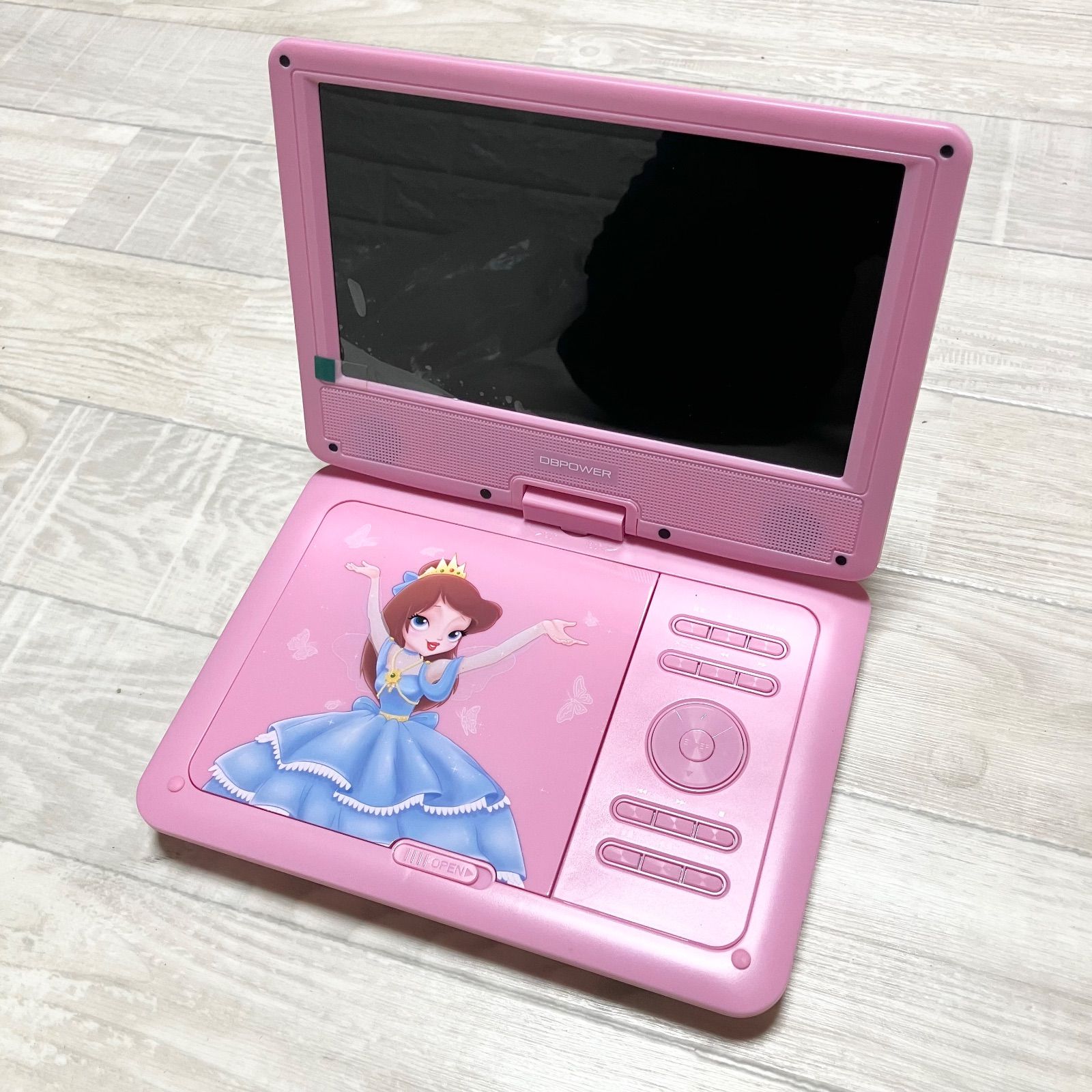 新品未使用 ポータブルDVDプレーヤー DBPOWER MP0690 ピンク