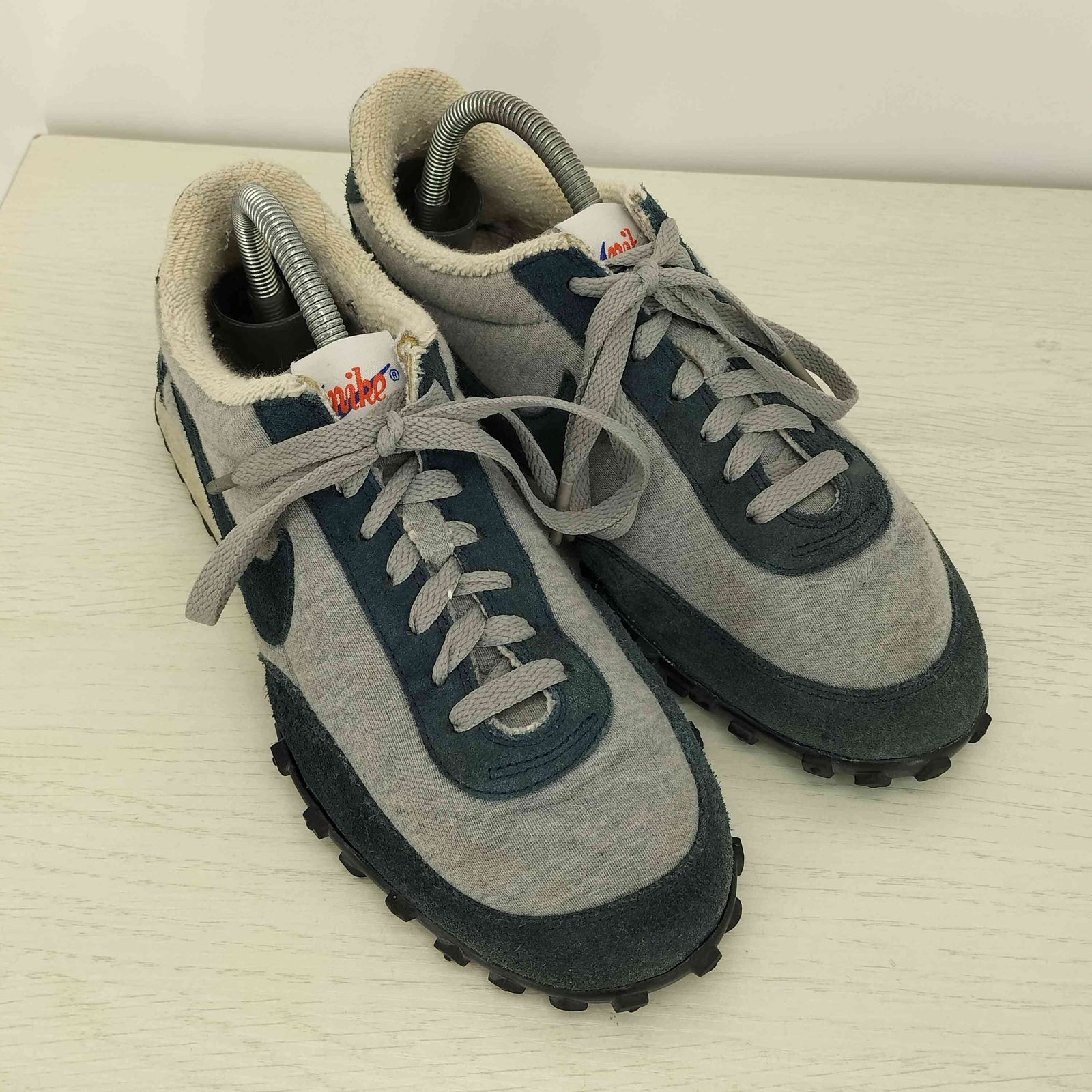 ナイキ NIKE WAFFLE RACER Premium Medium Grey/Armory Navy/Sail 