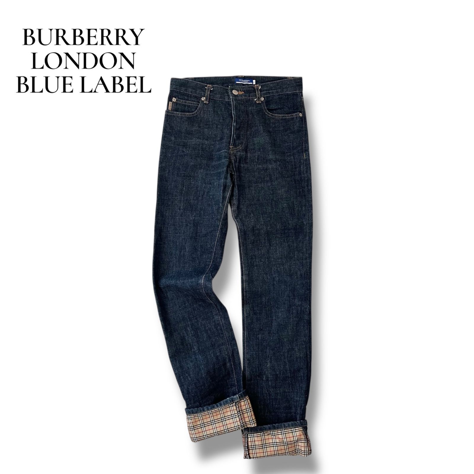 美品 BURBERRY LONDON BLUE LABEL バーバリーロンドン ブルーレーベル