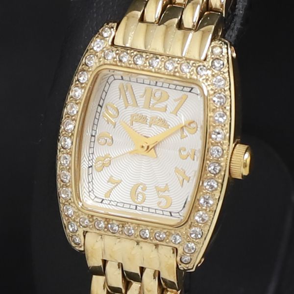 QZ 石付 フォリフォリ WF5G142BPS シルバ―文字盤 レディース腕時計