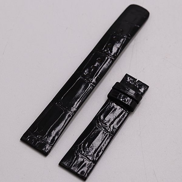 良品 セイコー クレドール 純正ベルト レザー ブラックカラー 18mm用