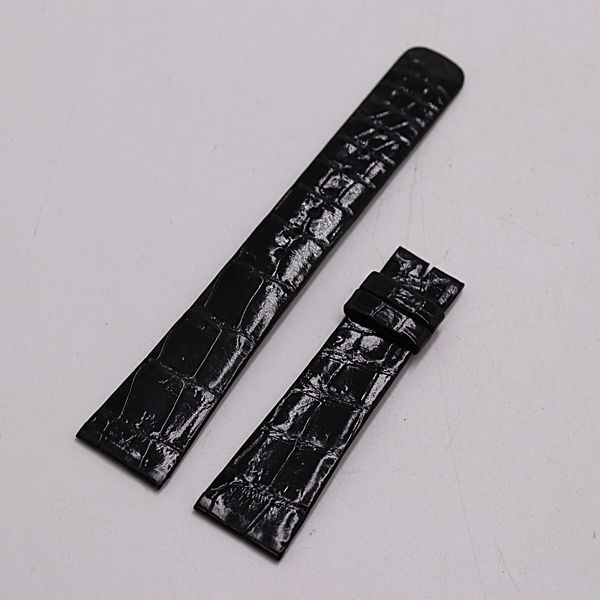 希少　セイコー　クレドール　純正ベルト　純正バックル　約20mm 良品 セイコー クレドール 純正ベルト レザー ブラックカラー 20mm用