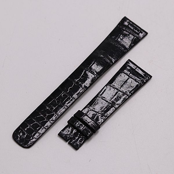 良品 セイコー クレドール 純正ベルト レザー ブラックカラー 20mm用