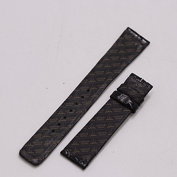 セイコー クレドール 純正ベルト ラバー ブラックカラー 18mm用 メンズ