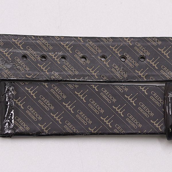 セイコー クレドール 純正ベルト ラバー ブラックカラー 18mm用 メンズ