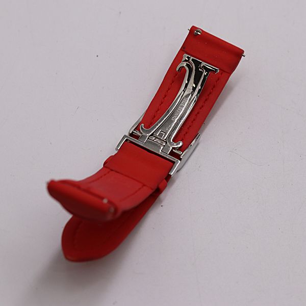 ジェイコブ＆コー 純正ベルト ラバー レッドカラー 23mm用 メンズ