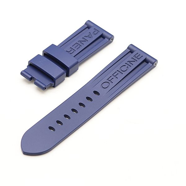 未使用 パネライ 純正 ラバーベルト 23mm 正規品 美品 パネライ 純正ベルト ラバー ブルーカラー 23mm用 メンズ腕時計