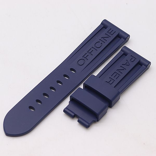 美品 パネライ 純正ベルト ラバー ネイビーカラー 24mm用 メンズ腕時計