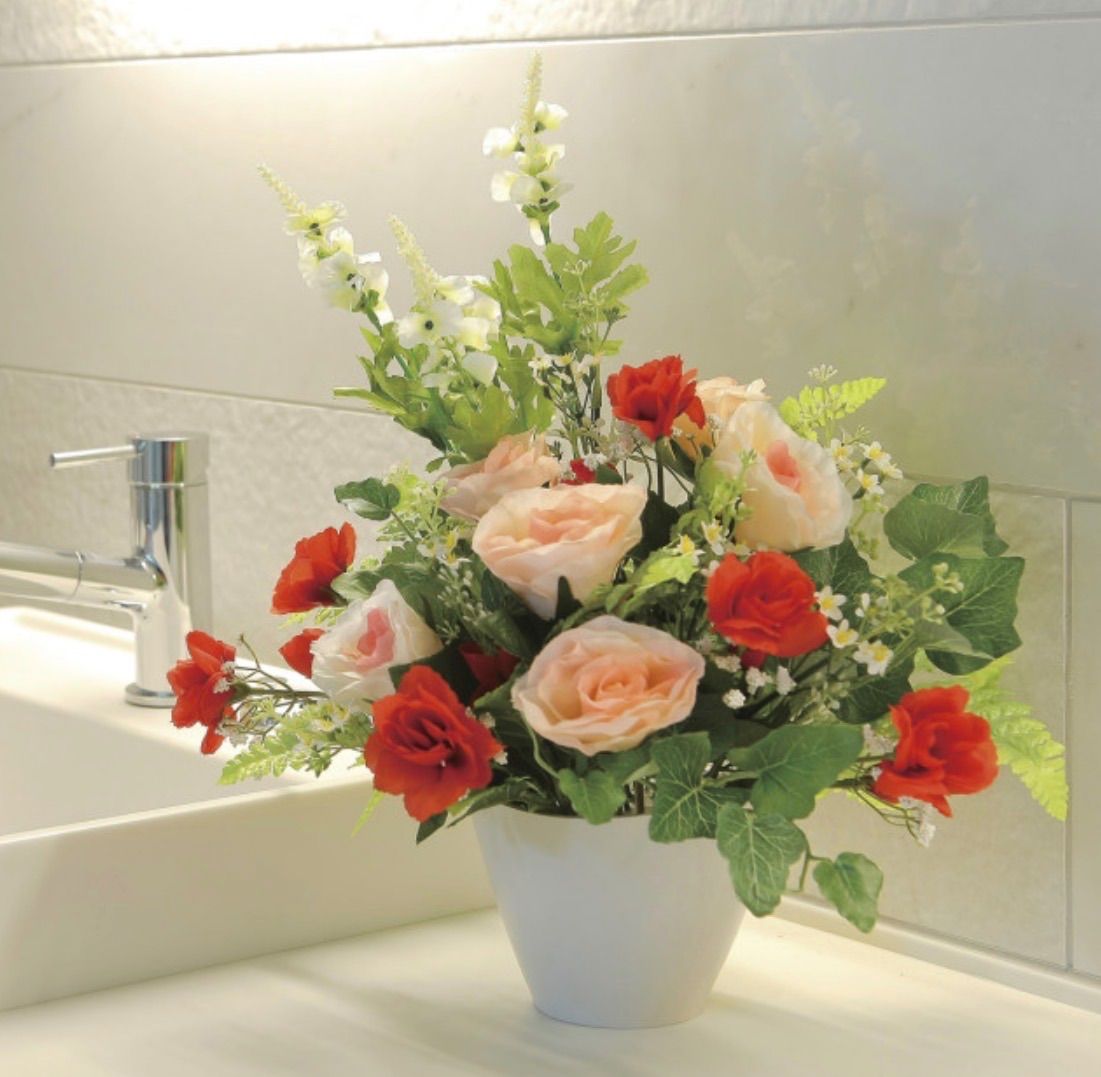 光触媒 人工観葉植物 ウォールグリーン フェイクグリーン アサミローズ