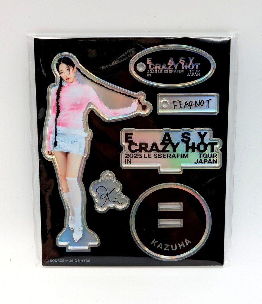 LE SSERAFIM 2025 EASY CRAZY HOT JAPAN KAZUHA アクリルスタンド