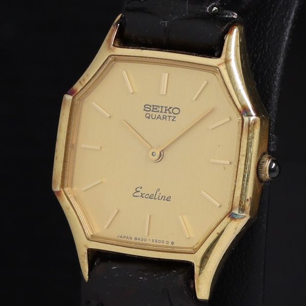 新品電池】セイコー エクセリーヌ ゴールド 8420-5430 ヴィンテージ