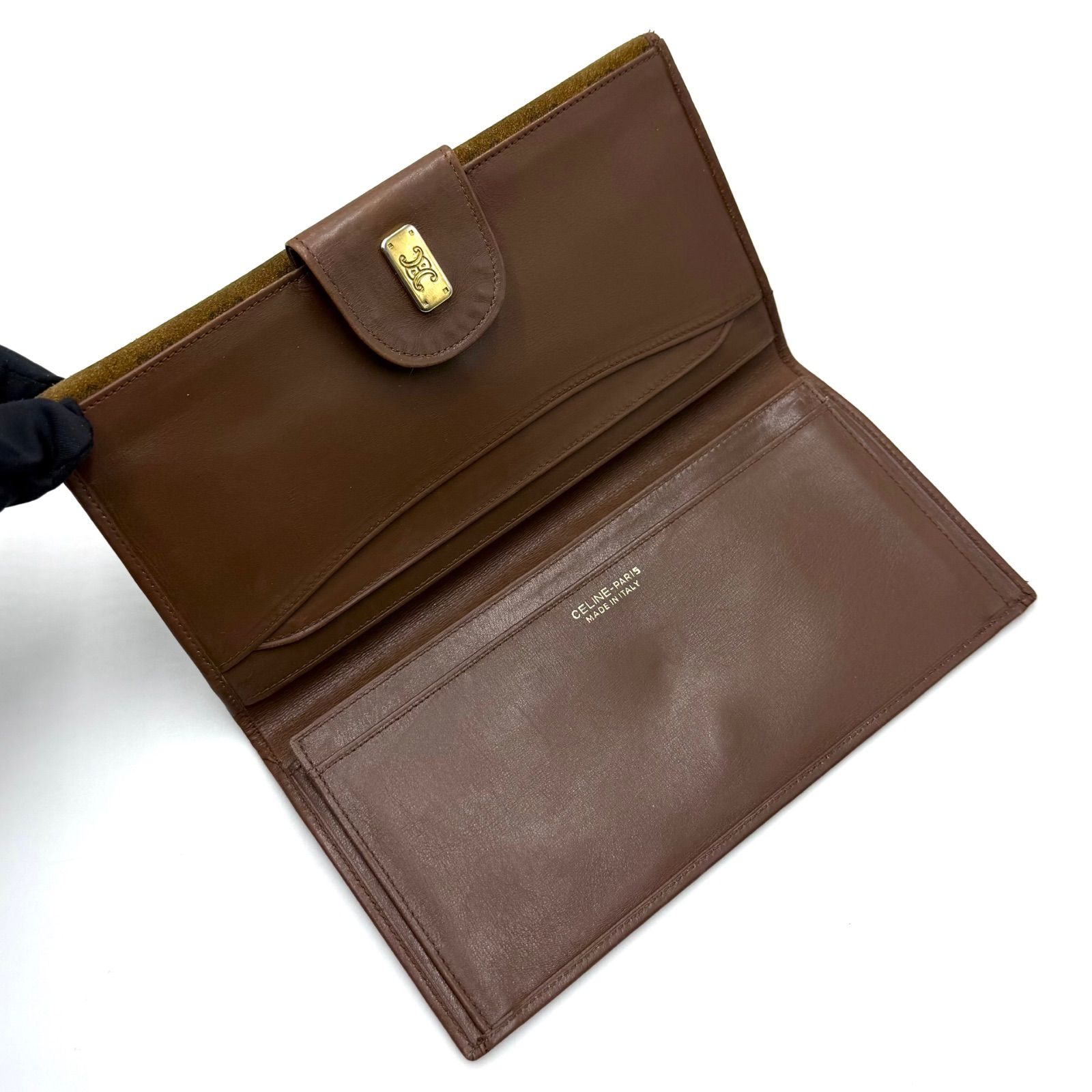 セリーヌ CELINE マカダム柄 長財布 二つ折り財布 お札入れ オールド 