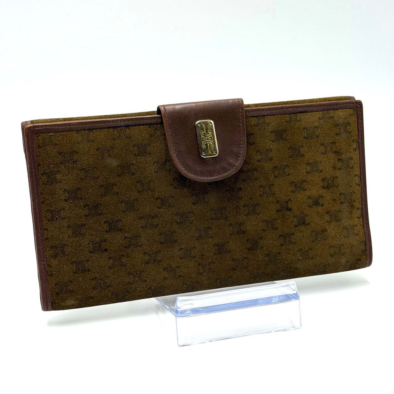 セリーヌ CELINE マカダム柄 長財布 二つ折り財布 お札入れ オールド 