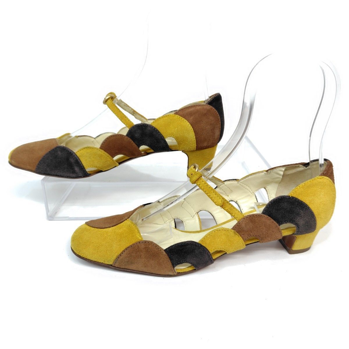 miumiu ミュウミュウ パンプス 35.5 スエード 甲ストラップ メリー