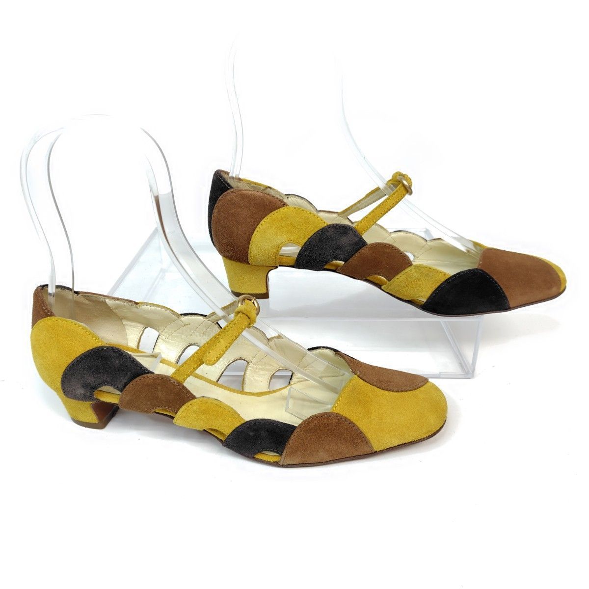 miumiu ミュウミュウ パンプス 35.5 スエード 甲ストラップ メリー