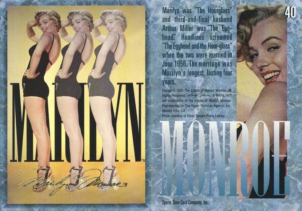 【マリリンモンロー】箔押しトレカ62枚/Marilynインサートレア有 中古】コレクションカード(女性) 40：マリリン・モンロー/金箔押し