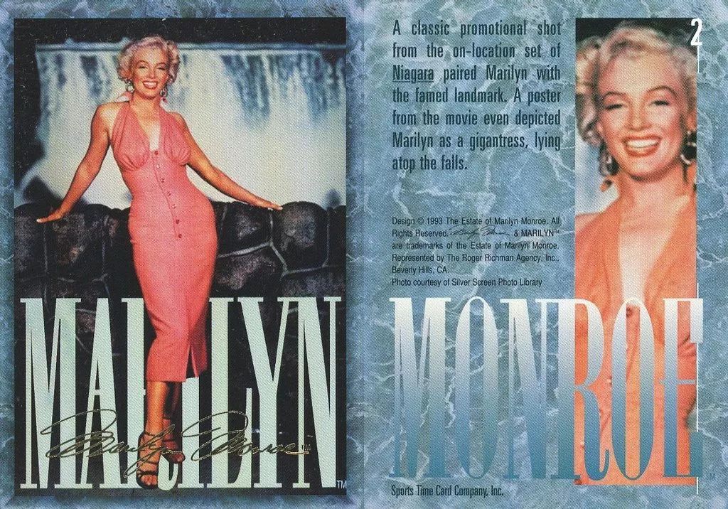 中古】コレクションカード(女性) 2：マリリン・モンロー/金箔押し/1993