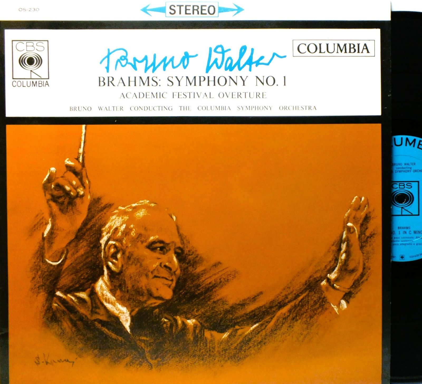 LP OS-230 ブルーノ・ワルター BRUNO WALTER ブラームス 交響曲 第1番
