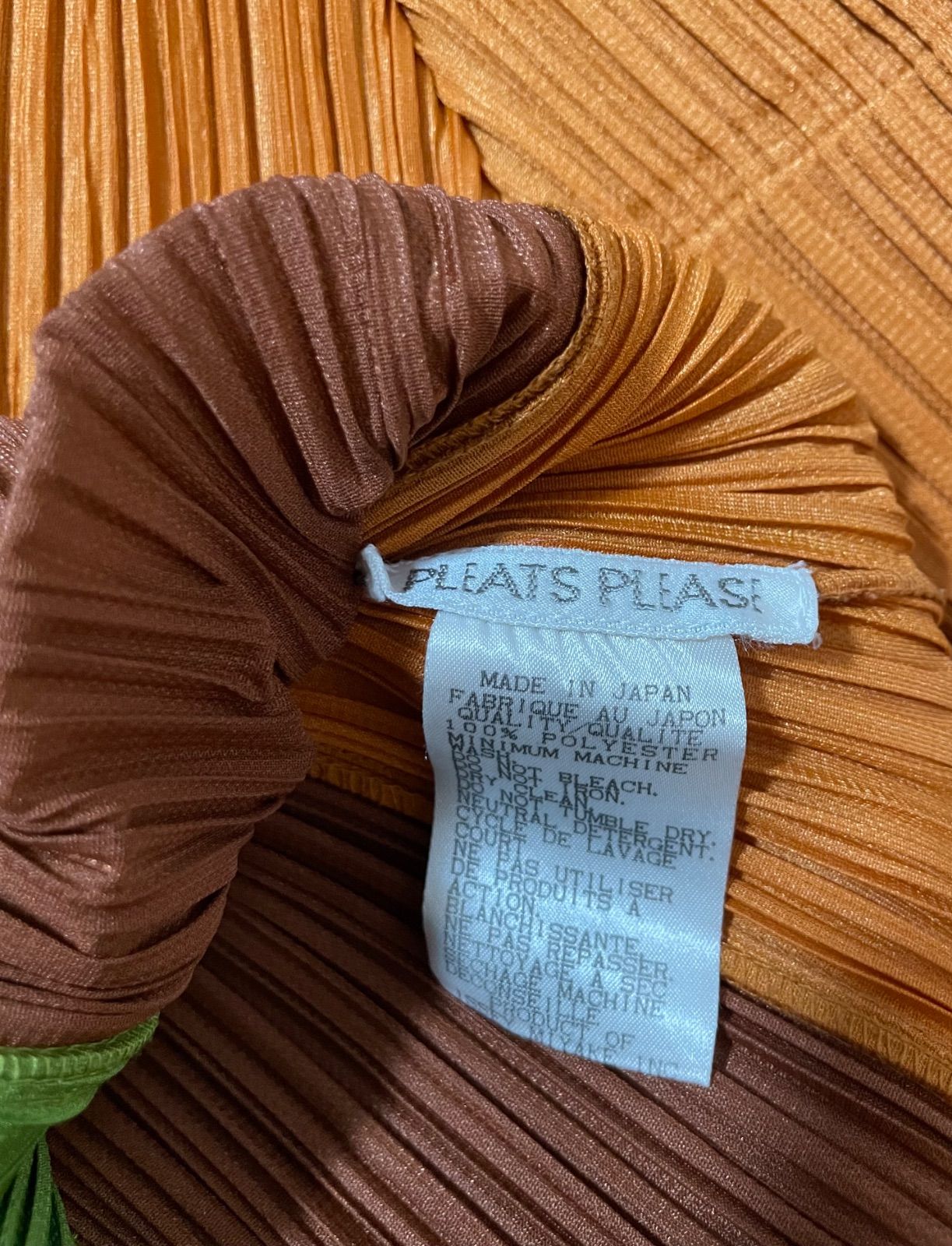 プリーツプリーズ PLEATS PLEASE ストライプ ハイネック トップス