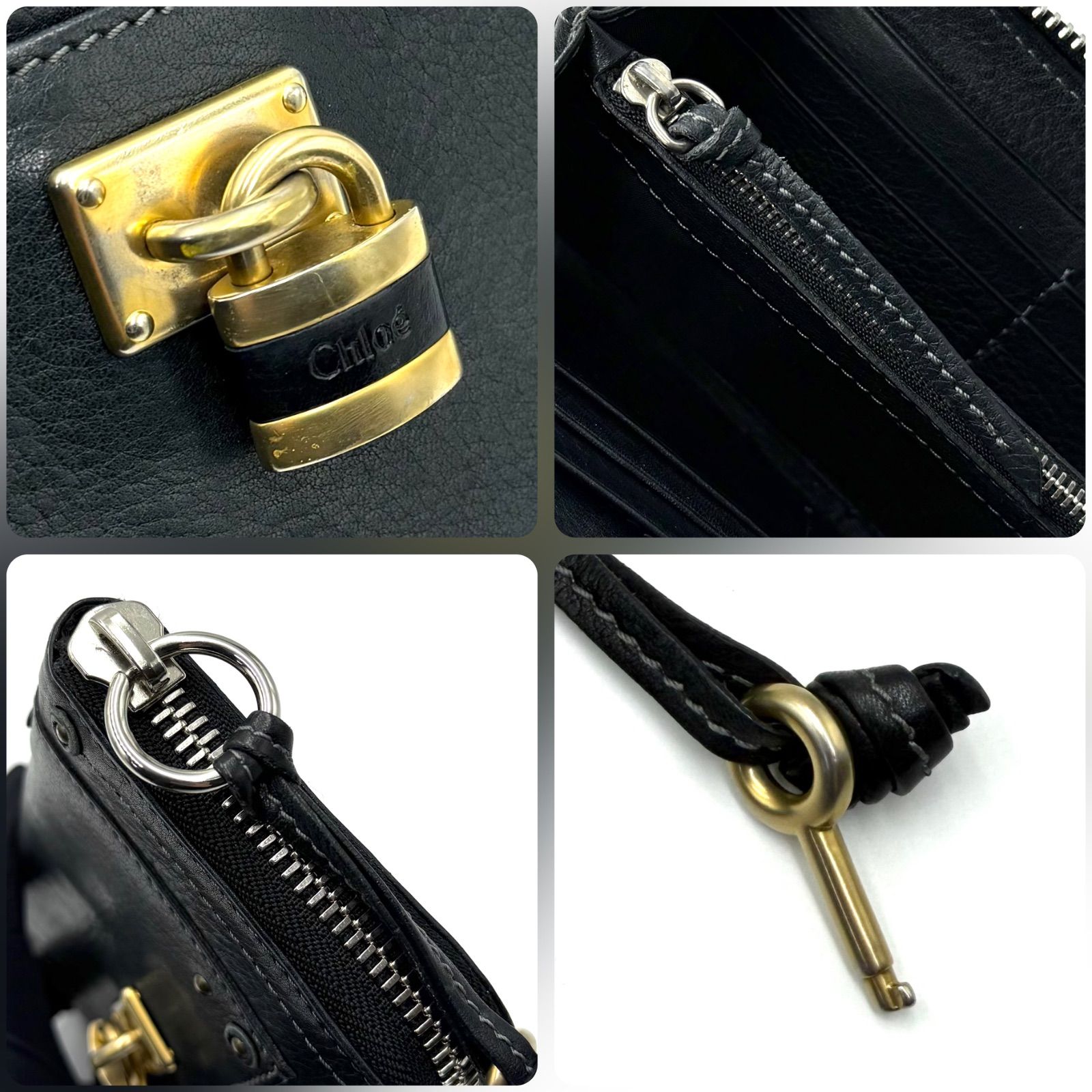 クロエ Chloe パディントン ラウンドジップ 長財布 ラウンドファスナー 