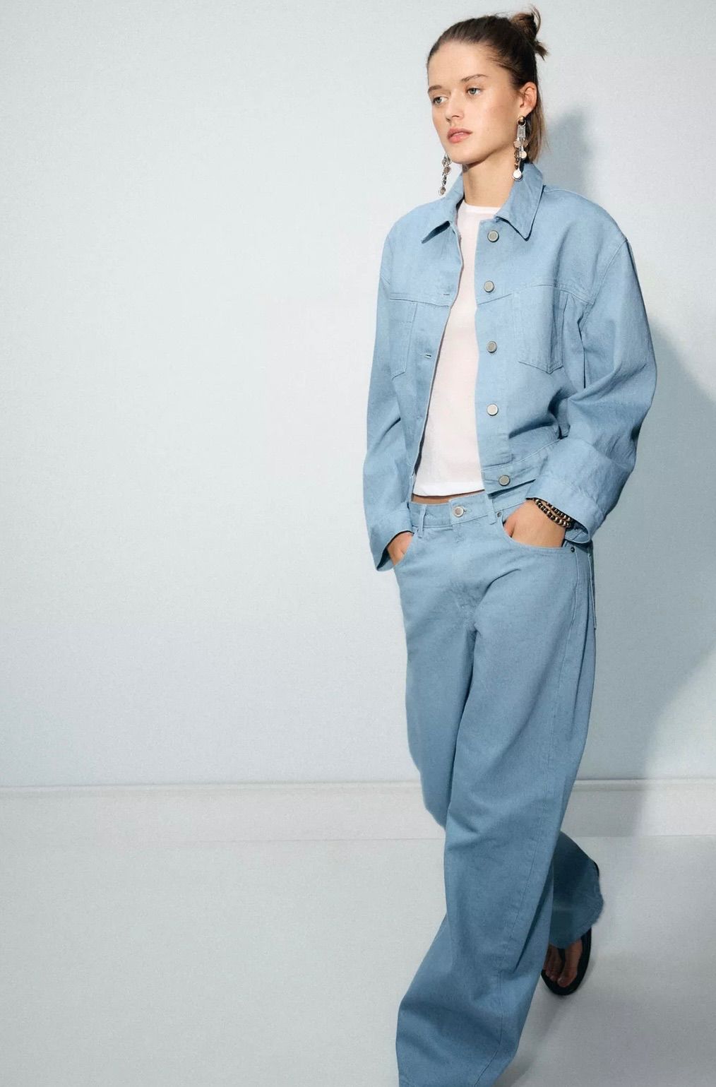 新品未使用ZARA(ザラ)Gジャンデニムジャケット デニムパンツ上下