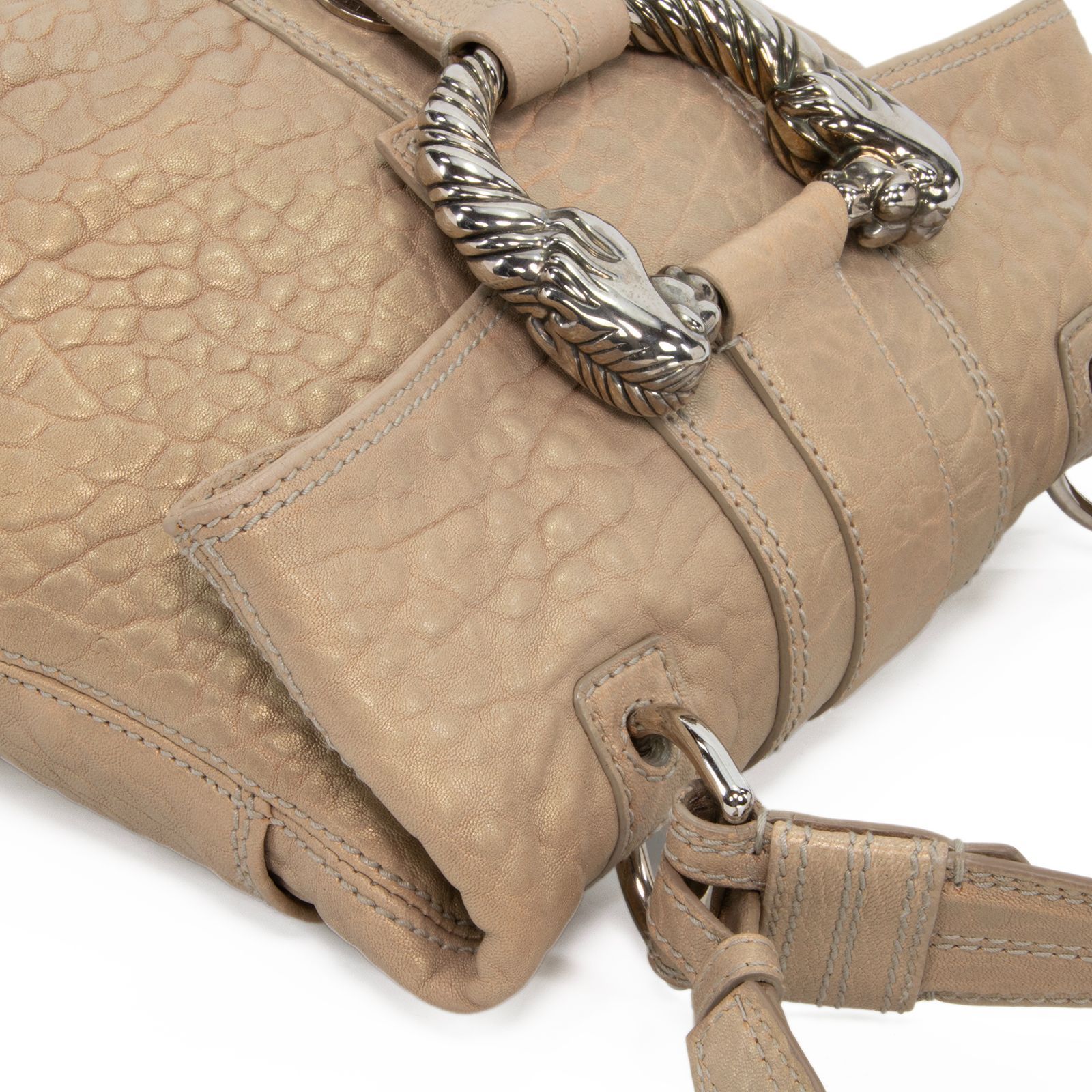 良品　BVLGARI ブルガリ　ハンドバッグ　レオーニ　茶色　これからの季節に 良品 BVLGARI ブルガリ ハンドバッグ レオーニ 茶色 これからの季節に