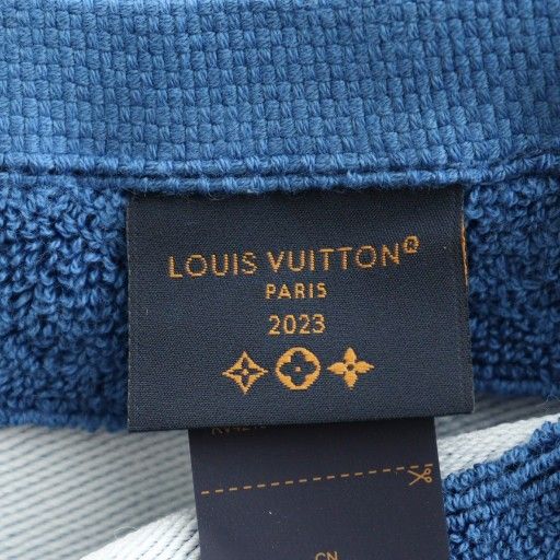 ルイヴィトン LOUIS VUITTON バスタオル ビーチタオル モノグラム 青