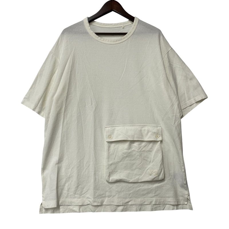 【品】Y-3 ワイスリー POCKET S/S TEE CREPE COTTON JERSEY IV5629 ポケット ショートスリーブ Tシャツ クレープ コットン ジャージー 半袖 トップス 【140-260117-as-29-izu】