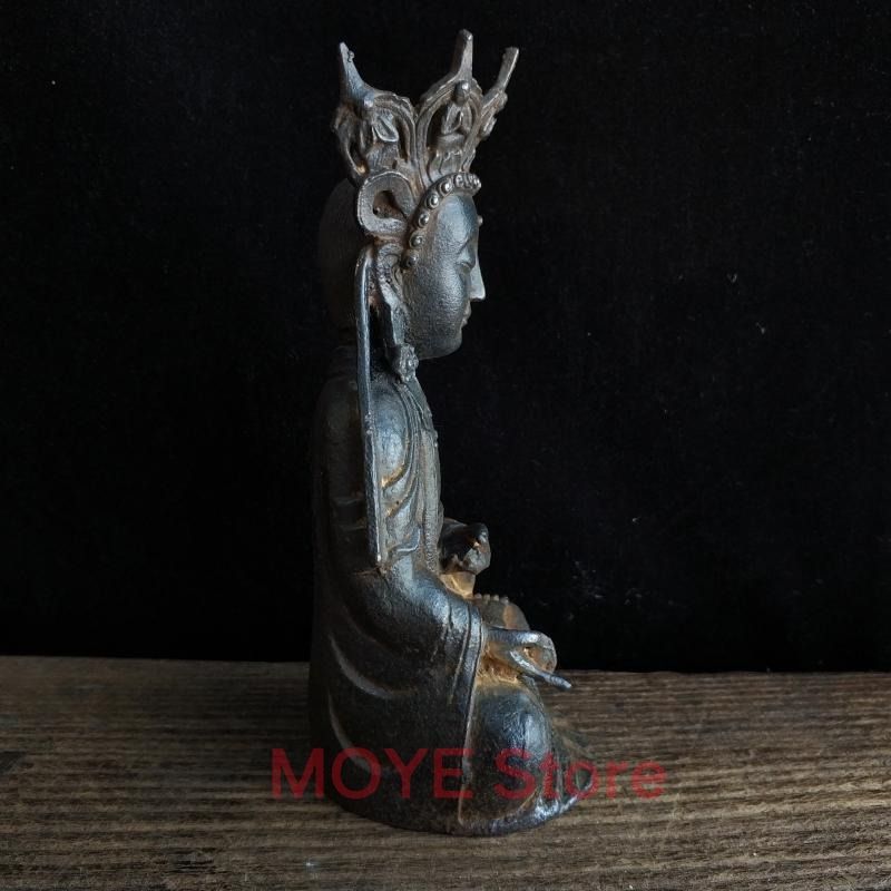  観音 菩薩 観世音菩薩 仏像 鉄器 レトロ調 ヴィンテージ調 工芸品 厄除け 家内安全 病気平癒 夫婦円満 恋愛成就 安産 子宝 開運 金運 仕事運 健康運zw 0117 仏像 仏壇 仏具