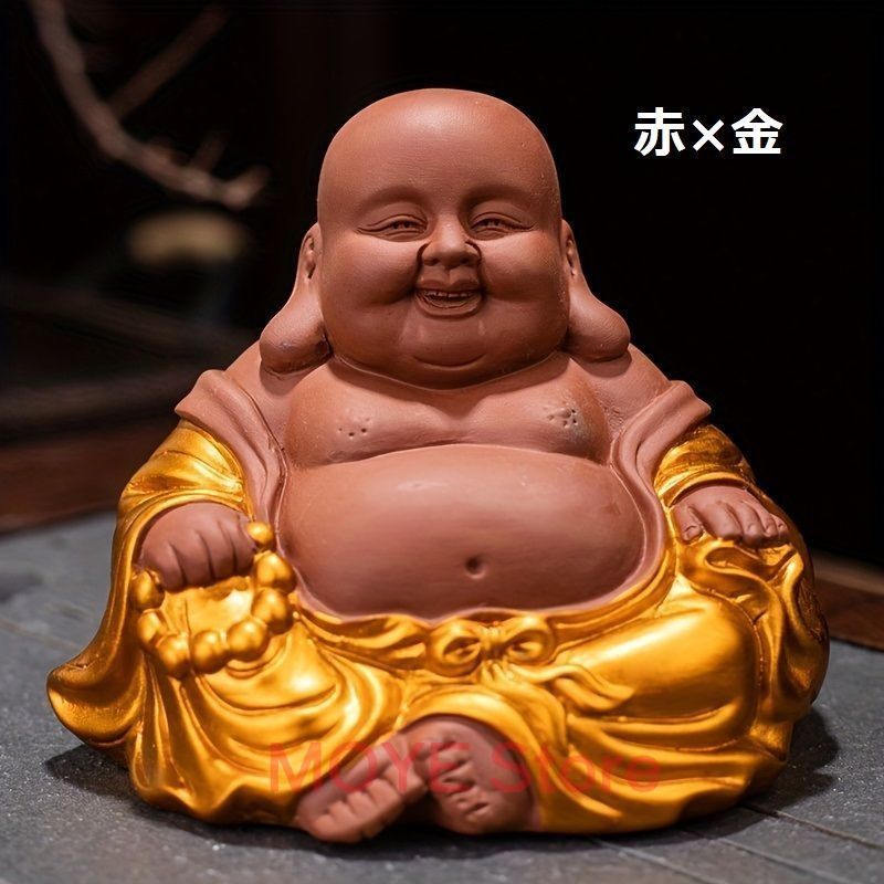 弥勒 菩薩 仏像 置物 布袋尊 土器 磁器 幸運 金運 健康運 出世運 商売
