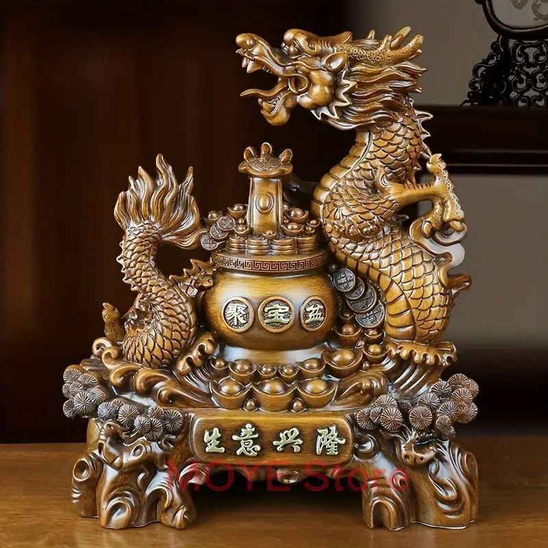 中国 ドラゴン 龍 本物 ドラゴン 龍 風水 像 貯金箱 財運 龍 ドラゴン