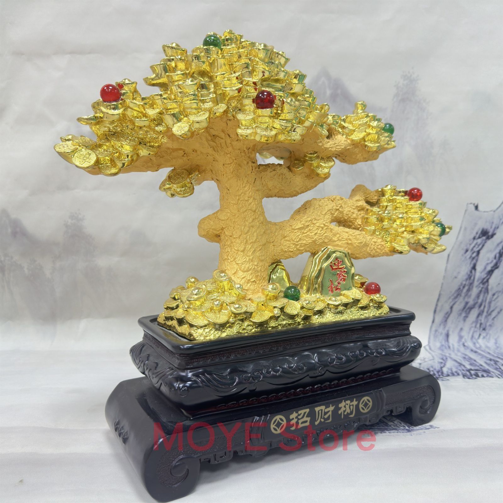  金のなる木 特大 黄金 ゴールドツリー 金運 幸運 財運 恋愛運 開運 一攫千金 富 不老長寿 新築祝 開業祝 リビング 寝室 玄関 店舗zw0117 陶器置物 置物 インテリア小物