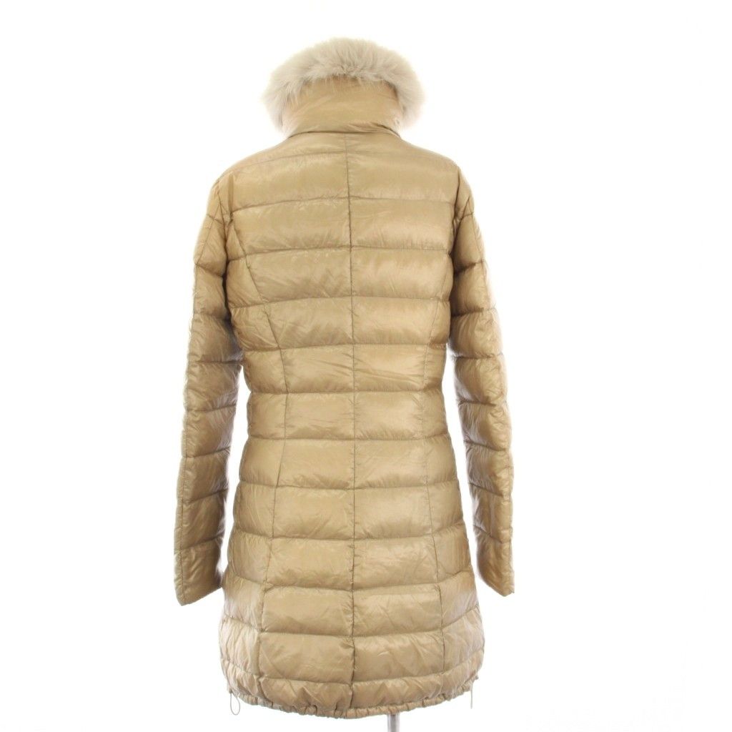 ヘルノ HERNO ダウンコート ロング ラクーンファー ナイロン 38