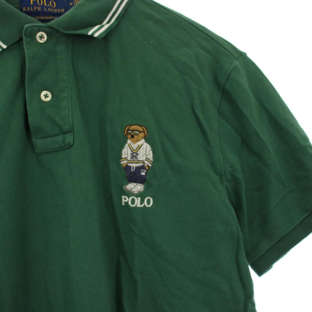 Polo Ralph Lauren グリーン ポロシャツ M ポロベア ポロ ラルフローレン POLO RALPH LAUREN ポロベア ポロシャツ 半袖