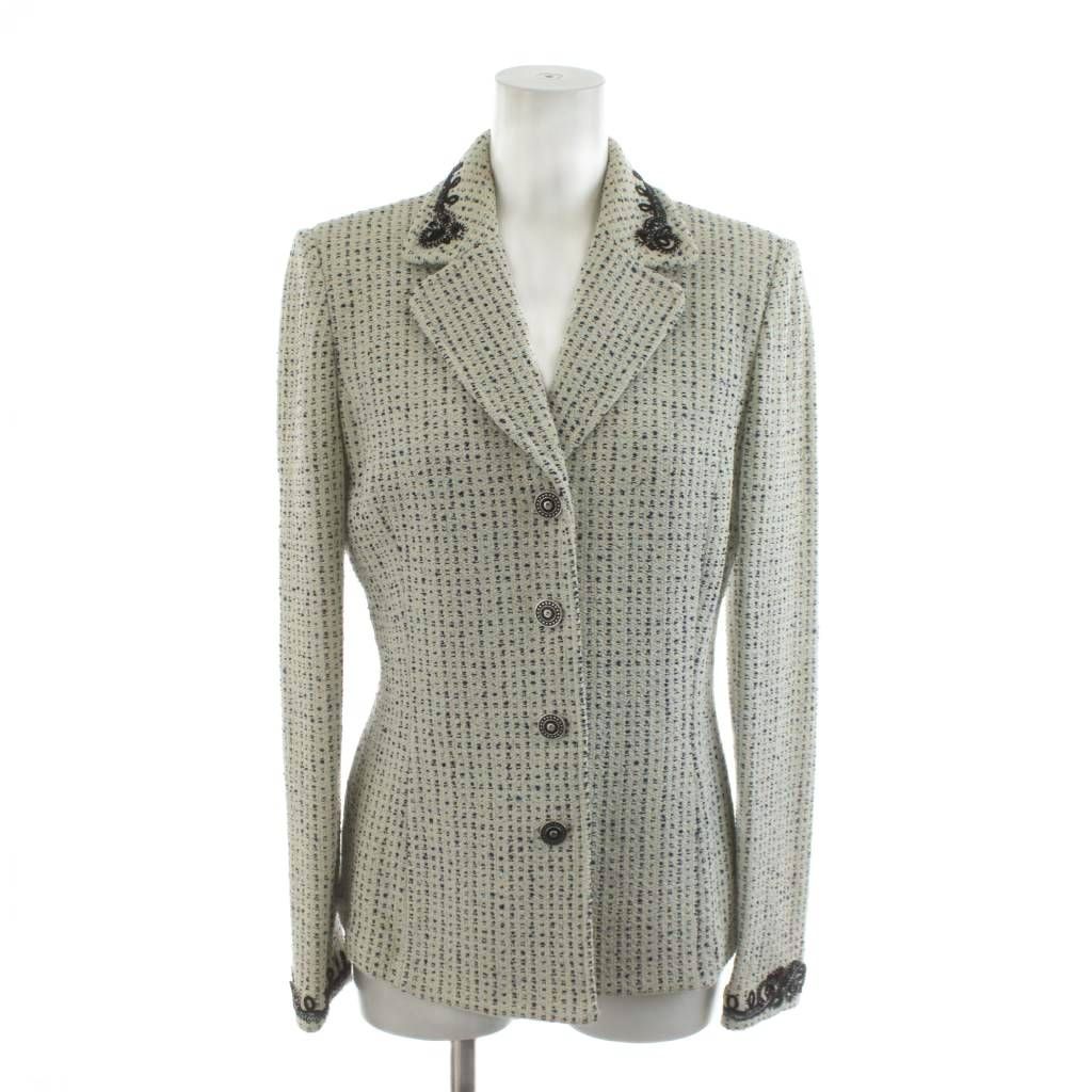 ST.JOHN COUTURE セントジョン ツイード テーラードジャケット ST.JOHN COUTURE セントジョン ツイード テーラードジャケッ
