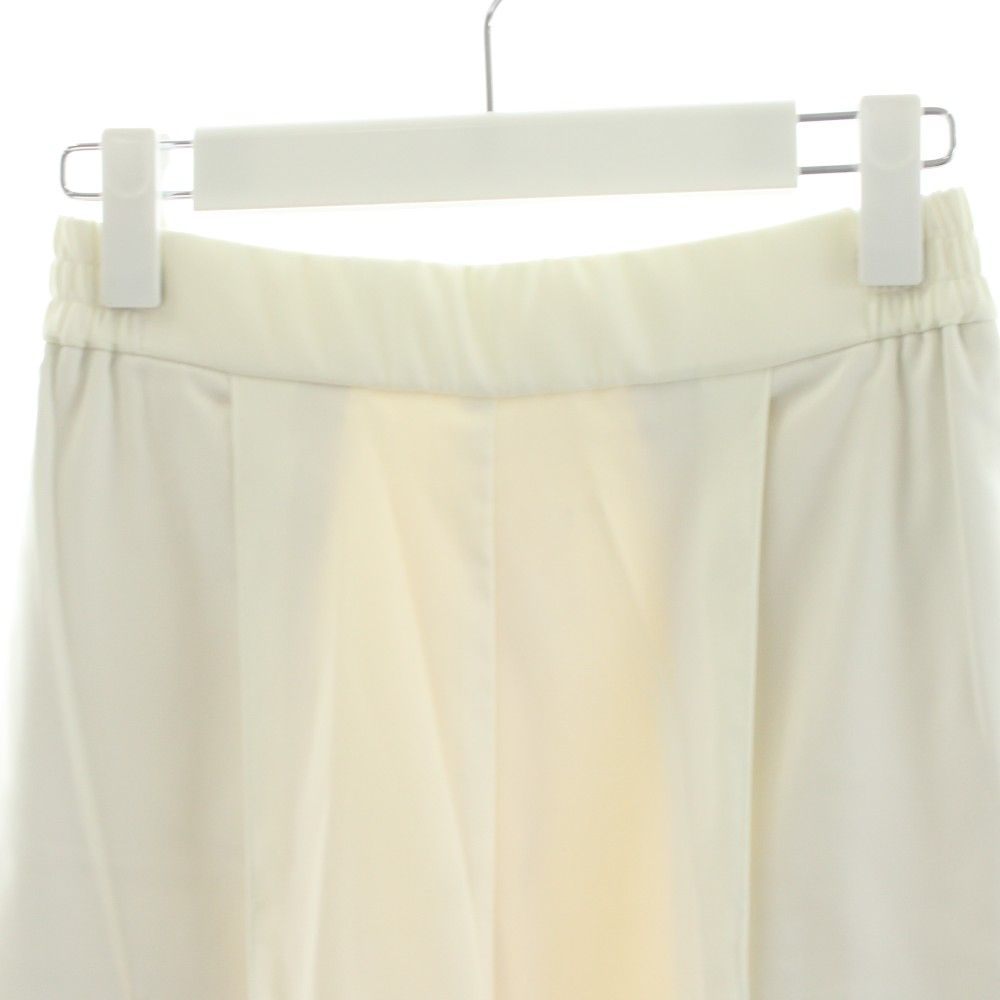 ヨリ yori サテンワイドパンツ イージーパンツ 36 白 ホワイト TR2122