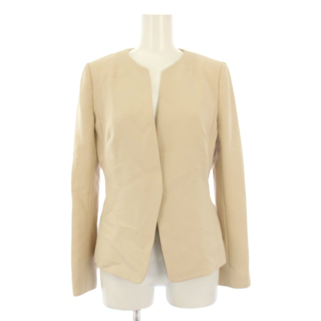 セルフォード CELFORD ノーカラージャケット 七分袖 ベージュ /KH