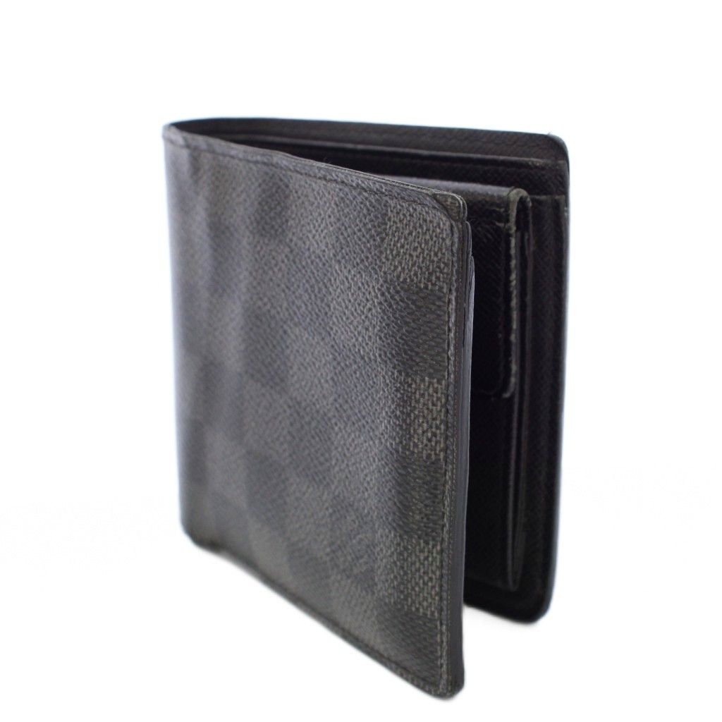 ルイ ヴィトン◎ポルトフォイユ マルコ ダミエ グラフィット 二つ折り財布 黒 ルイヴィトン LOUIS VUITTON ダミエ グラフィット ポルトフォイユ