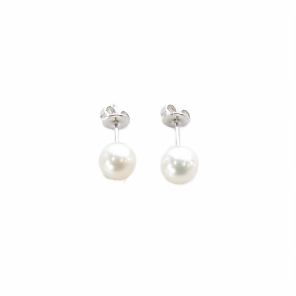 最終お値下げ　ミキモト　MIKIMOTO アコヤパール　ピアス　K18WG ミキモト MIKIMOTO アコヤパール ピアス K18WG ホワイトゴールド