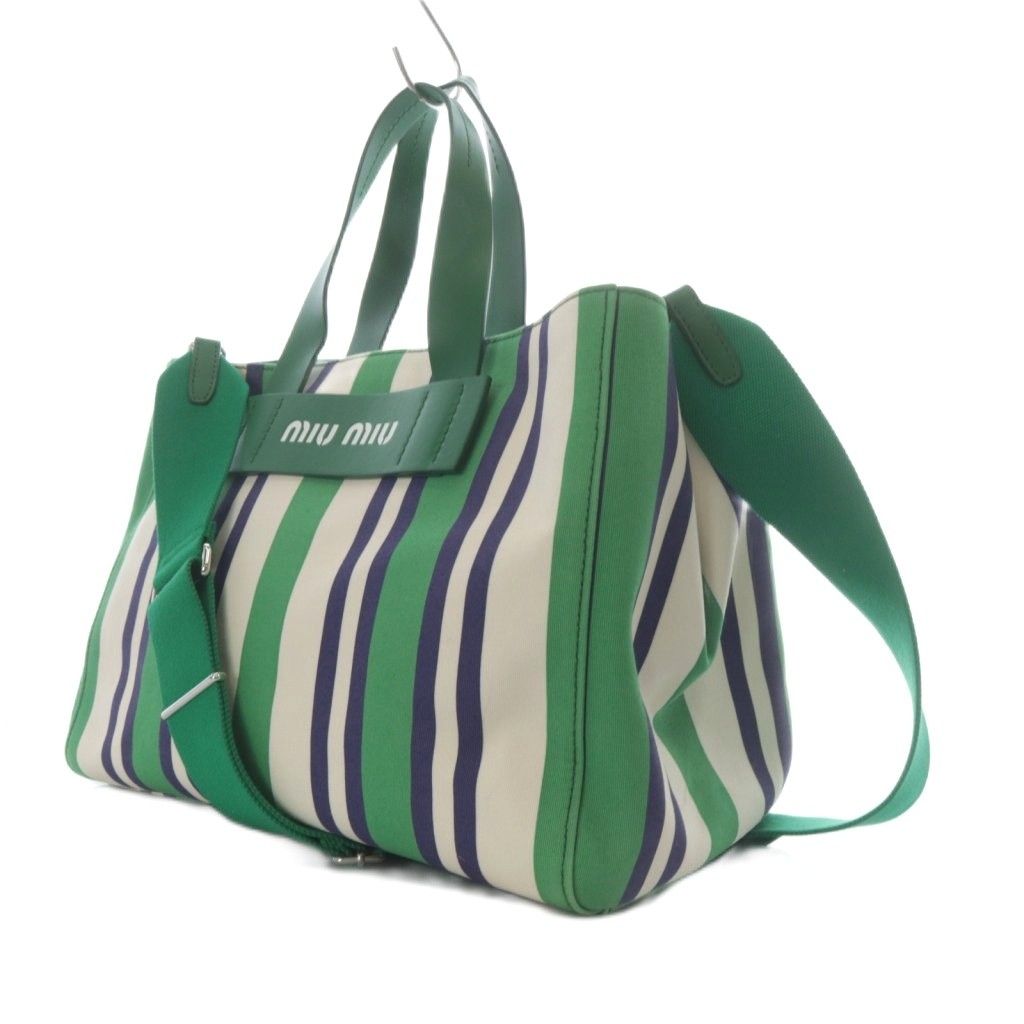 miu miu トートバッグ　緑 MIU MIU（バッグ ・ グリーン・カーキ/緑色系）のフリマアイテム一覧