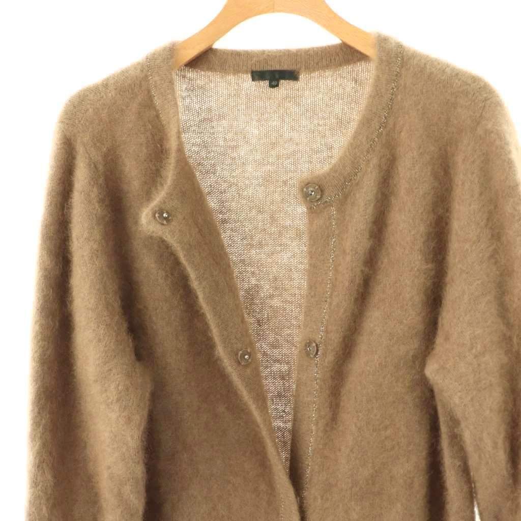 トゥービーシック TO BE CHIC ロングカーディガン ニット 40 ブラウン