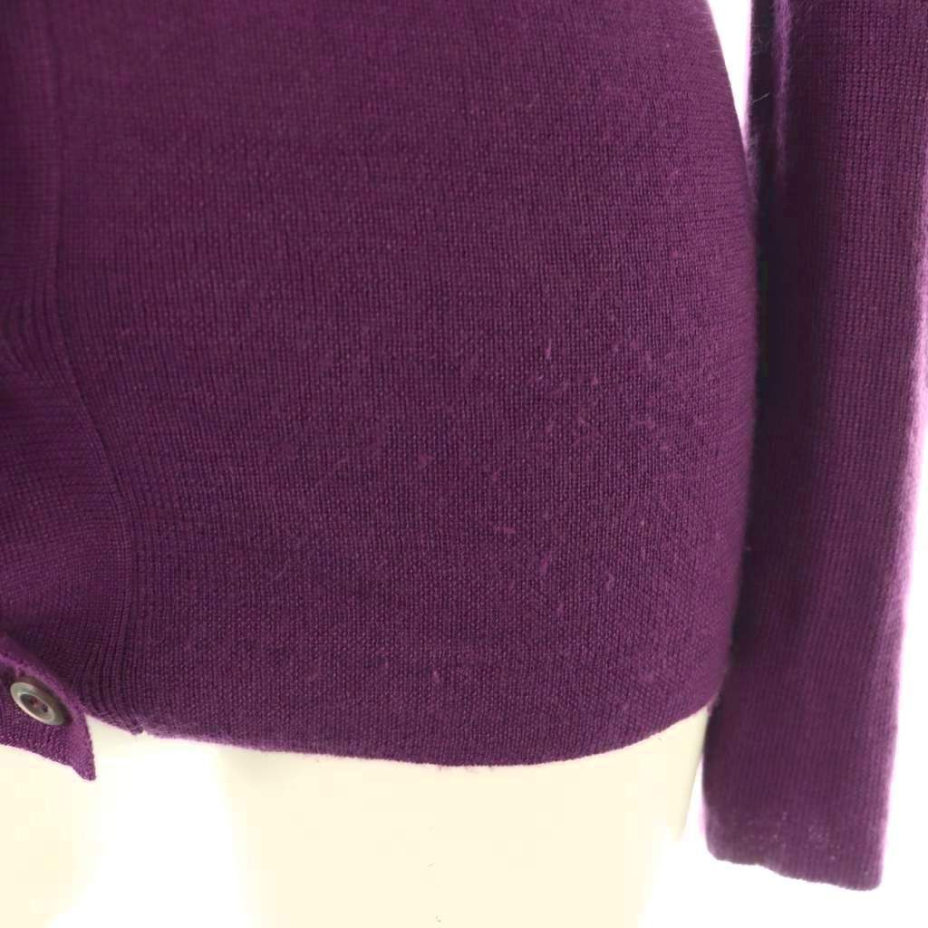 プラダ PRADA カシミヤシルク カーディガン ニット 長袖 38 紫 /NR