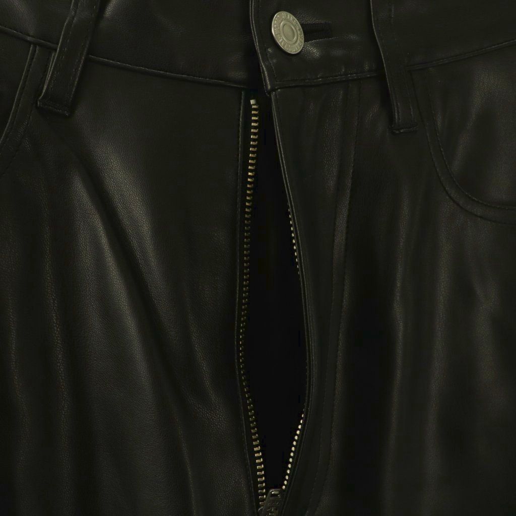 カレンソロジー Curensology フェイクレザー カーヴィパンツ 38