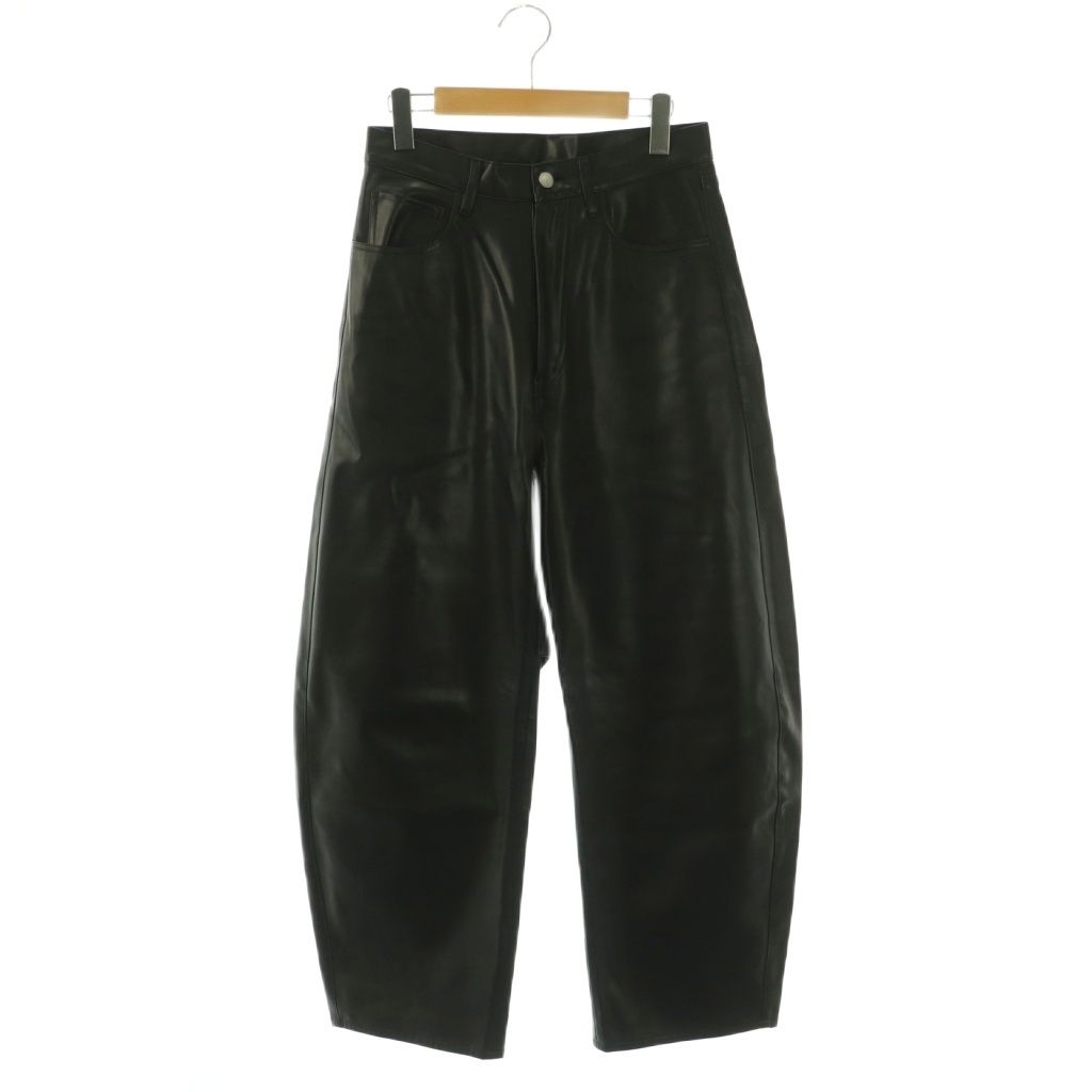 カレンソロジー Curensology フェイクラムスキンカーヴィーパンツ