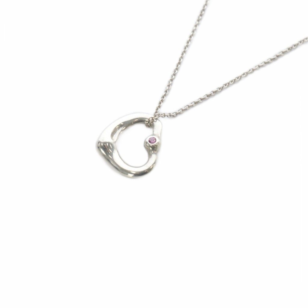ティファニー TIFFANY & CO. オープンハート ピンクサファイア 1P 925