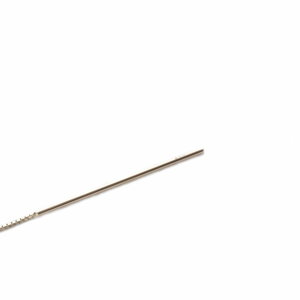 ヒロタカ hirotaka K10 アコヤパール チェーンピアス 片耳 イエロー