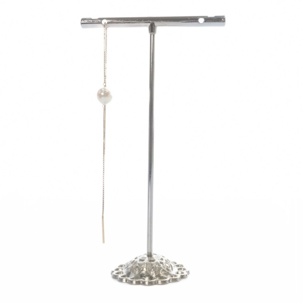 ヒロタカ hirotaka K10 アコヤパール チェーンピアス 片耳 イエロー