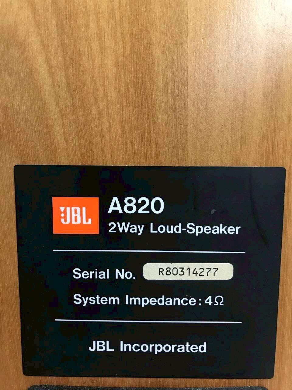 【北見市発】 JBL 2Way Loud-Speaker A820 茶色 センタースピーカー コーン破れ (E3915shshYM) 北見市発】 JBL 2Way Loud-Speaker A820 茶色 センタースピーカー