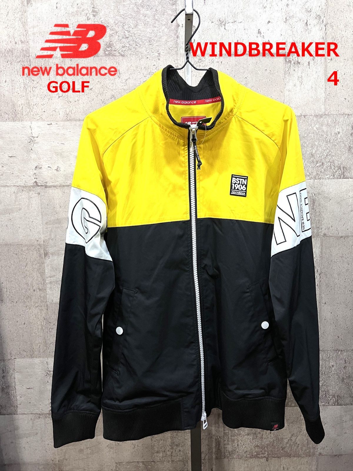 新品 ニューバランス ゴルフ 中綿 ジャケット 総柄 イエロー 1 new balance golf ニューバランス ゴルフ 秋冬 裏地付き☆ ニット